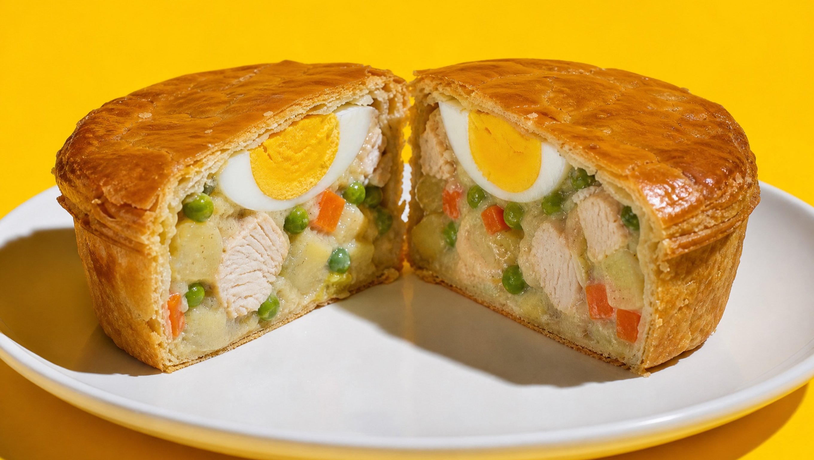 The Singapore Hainanese chicken pie, traditional presentation